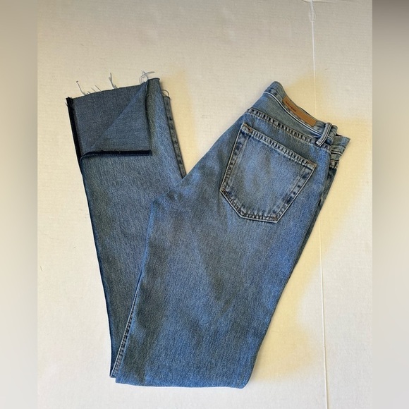 GRLFRND Addison Split Boot Jean w/frayed hem in Touch The Floor. Sz-26 S3 - Picture 5 of 12